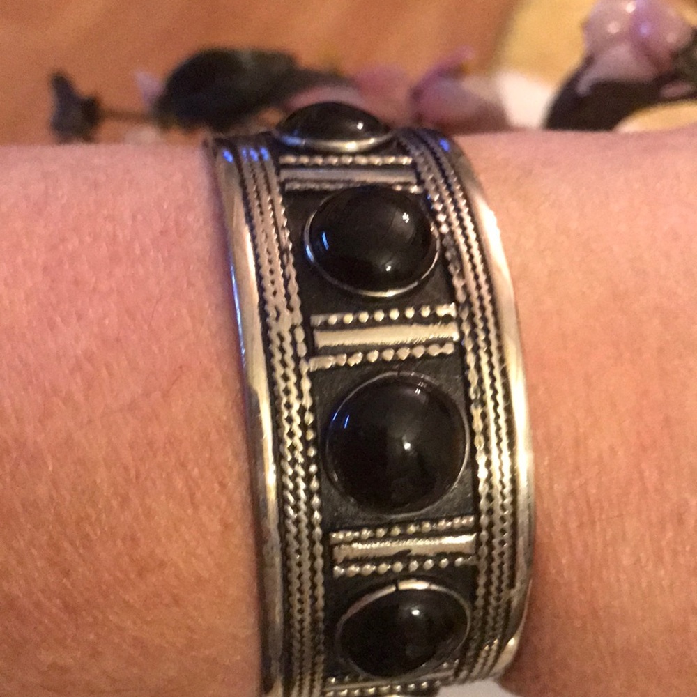 Vintage onyx cuff - Picture 4 of 4